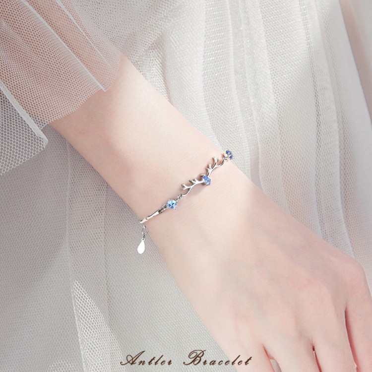 Lắc Tay Bạc Nữ-YiLu Sừng Hươu   - Vòng Tay Bạc Sterling M.Lady Jewelry