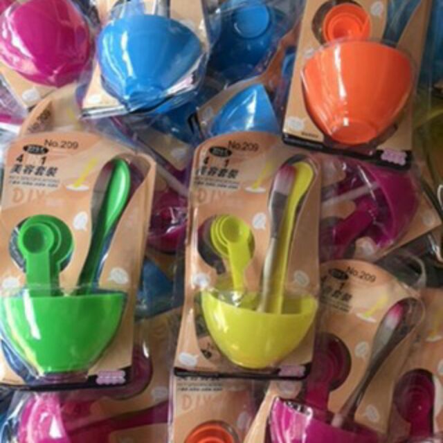 Bộ bát trộn mặt nạ 6 chi tiết, dụng cụ trộn mặt nạ 008946 shop thời trang 7788