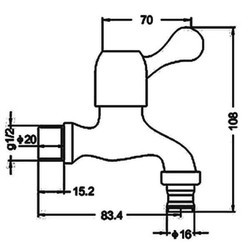 VÒI NƯỚC INOX SUS 304 CAO CẤP - VÒI ĐẦU BẰNG