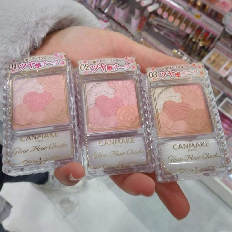 (hàng siêu thị Nhật có bill)Phấn Má Hồng Canmake Glow Fleur Cheek 6.3g | BigBuy360 - bigbuy360.vn