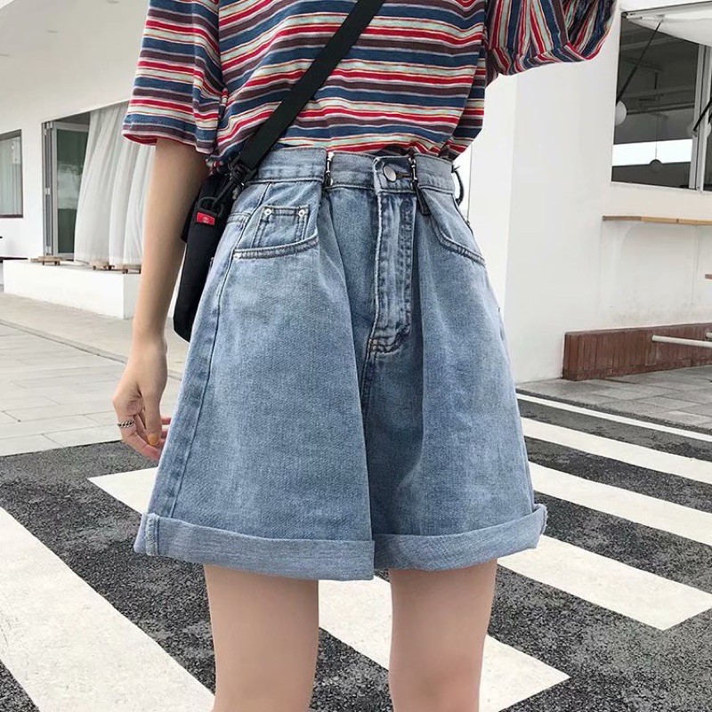 QUẦN ĐÙI JEANS NỮ CÀI EO ULLZANG HOT HIT | BigBuy360 - bigbuy360.vn