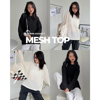 Chubbie © mesh top - set áo lưới dài tay kèm áo 2 dây