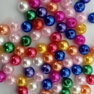 0.5kg hạt nhựa tròn ngọc trai 4/6/8/10/12mm nhiều màu