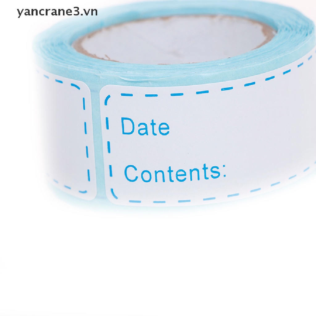 Nhãn dán đánh dấu ngày tháng cho hộp đựng thực phẩm trong tủ lạnh tiện dụng