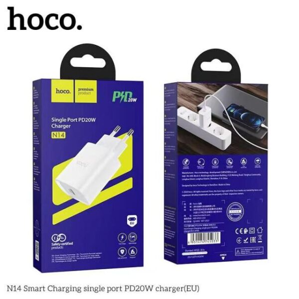 Củ sạc nhanh HOCO N14 PD 20W chân tròn