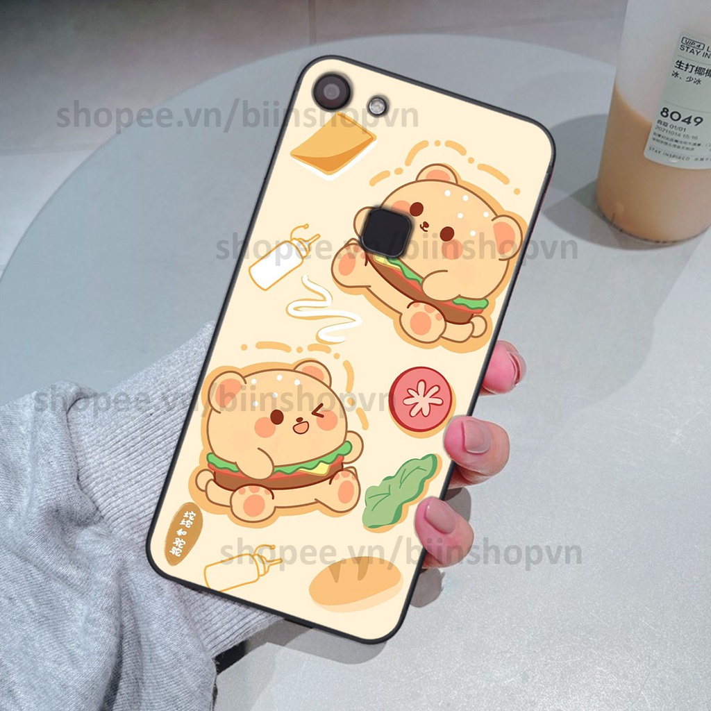 Ốp Vivo V7 / V7 Plus / V7+ in hình gấu chocolate kẹo ngọt siêu đẹp siêu xinh
