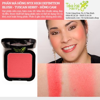 Phấn má hồng lì NYX HD Blush - HDB07 Tuscan - Hồng Cam