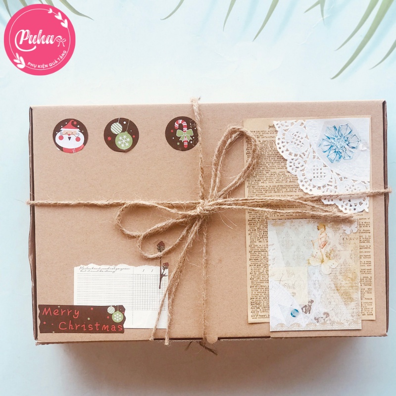 Gift box túi chườm bụng kinh PUHA - Set quà tặng sinh nhật, dịp đặc biệt cho chị em phụ nữ người thân bạn bè