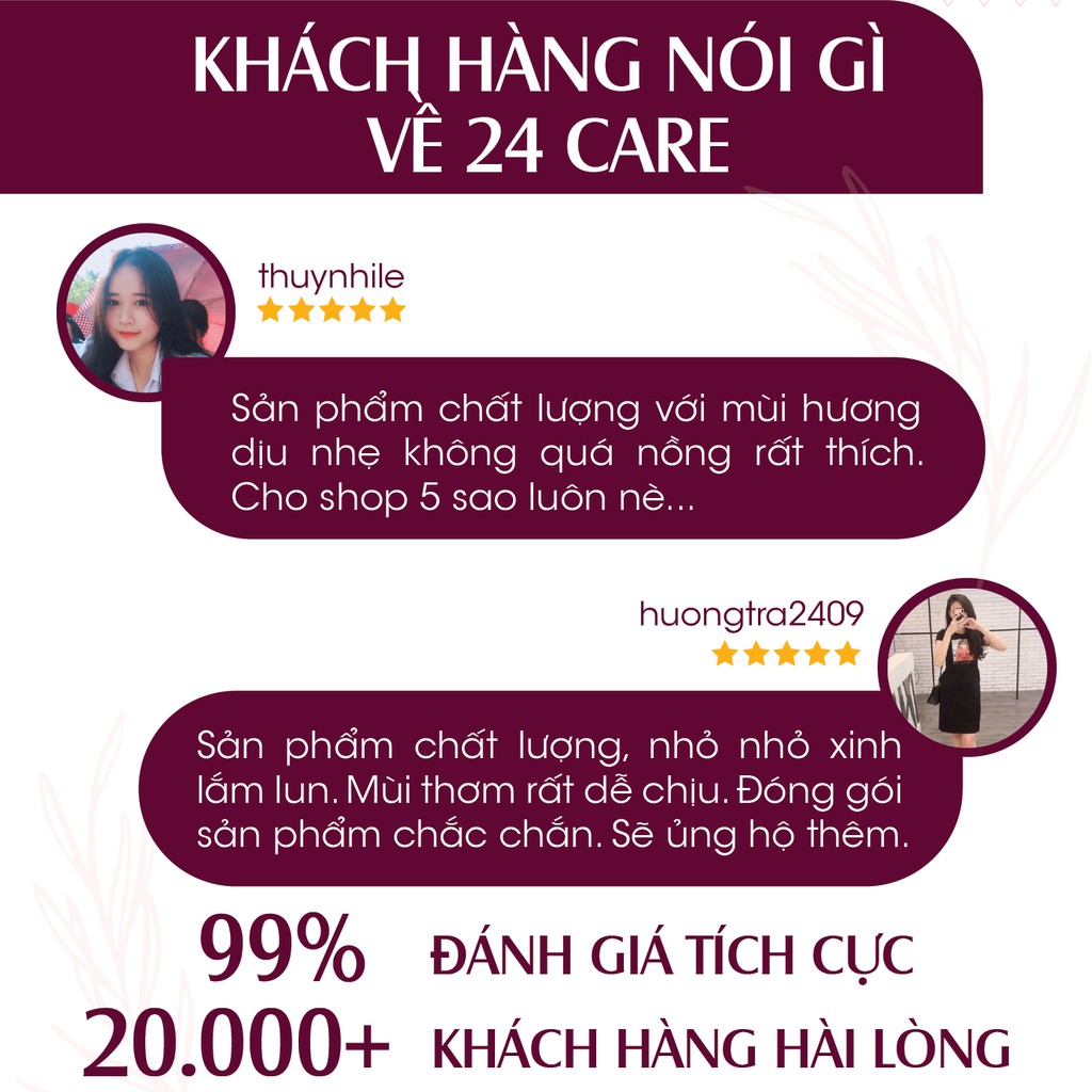 [MUA 1 TẶNG 1] Tinh dầu hoa ngũ sắc 24Care chiết xuất nguyên chất - ngủ ngon 10ml