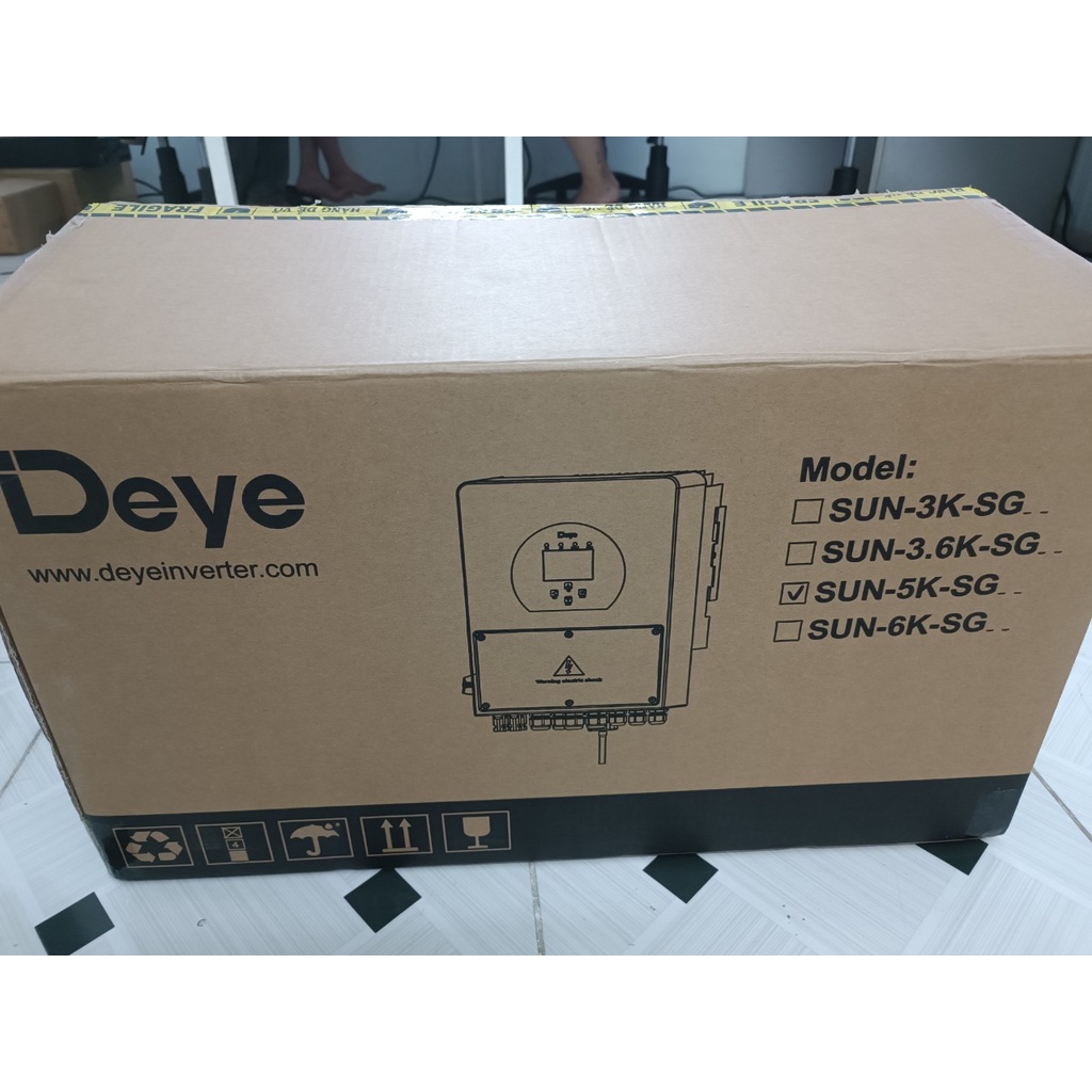 Biến tần hòa lưới lưu trữ Deye 5kw - HYBRID INVERTER DEYE 5KW - SUN-5K-SG04LP1-EU