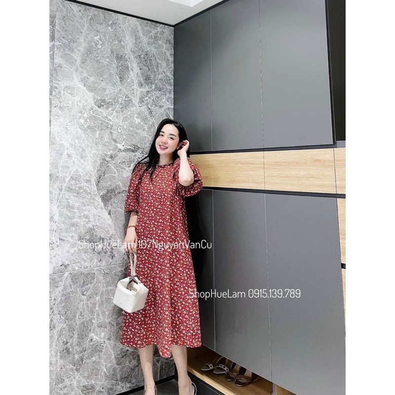 [Mã FATHANG5 giảm 10K đơn 50K] Váy hoa nhí suông tay phồng | BigBuy360 - bigbuy360.vn