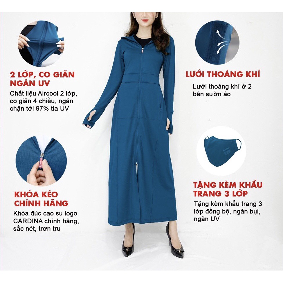 Áo chống nắng 2 LỚP  thông hơi, chống tia UV cao cấp,Túi có khéo khéo. siêu thoáng chất vải kim cương | BigBuy360 - bigbuy360.vn