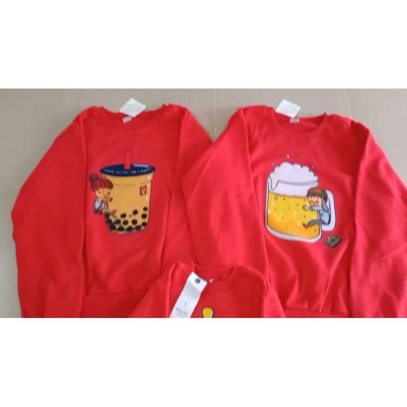 Áo gia đình thu đông nỉ, Áo sweater gia đình 3,4,5 người