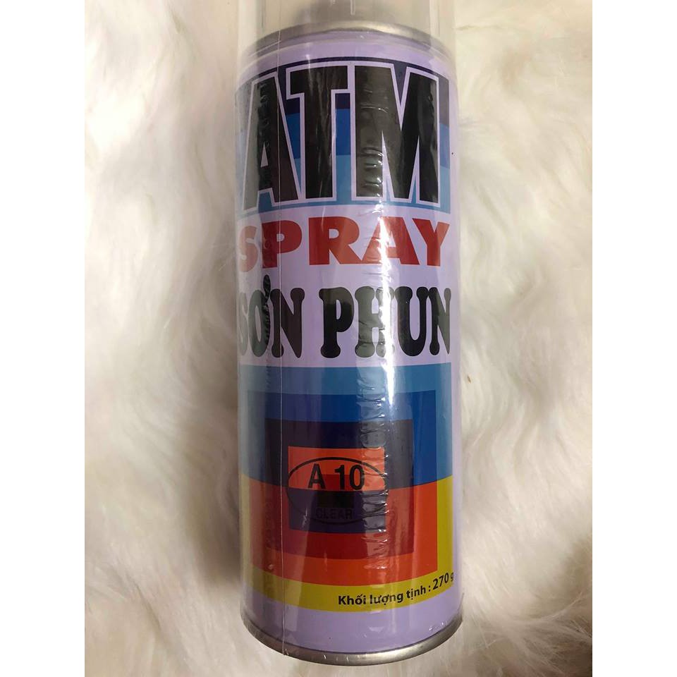 Sơn Xịt ATM Spray A10 Clear/ Sơn xịt ATM A10 trong