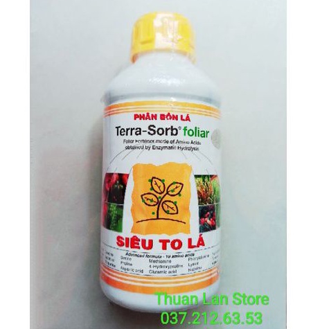 Chai 1 lít Phân Bón Lá Tera-Sorb Foliar Siêu To Lá