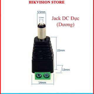 [COMBO 100C] jack DC, jack camera loại vặn vít túi đực cái, DC dương, DC âm