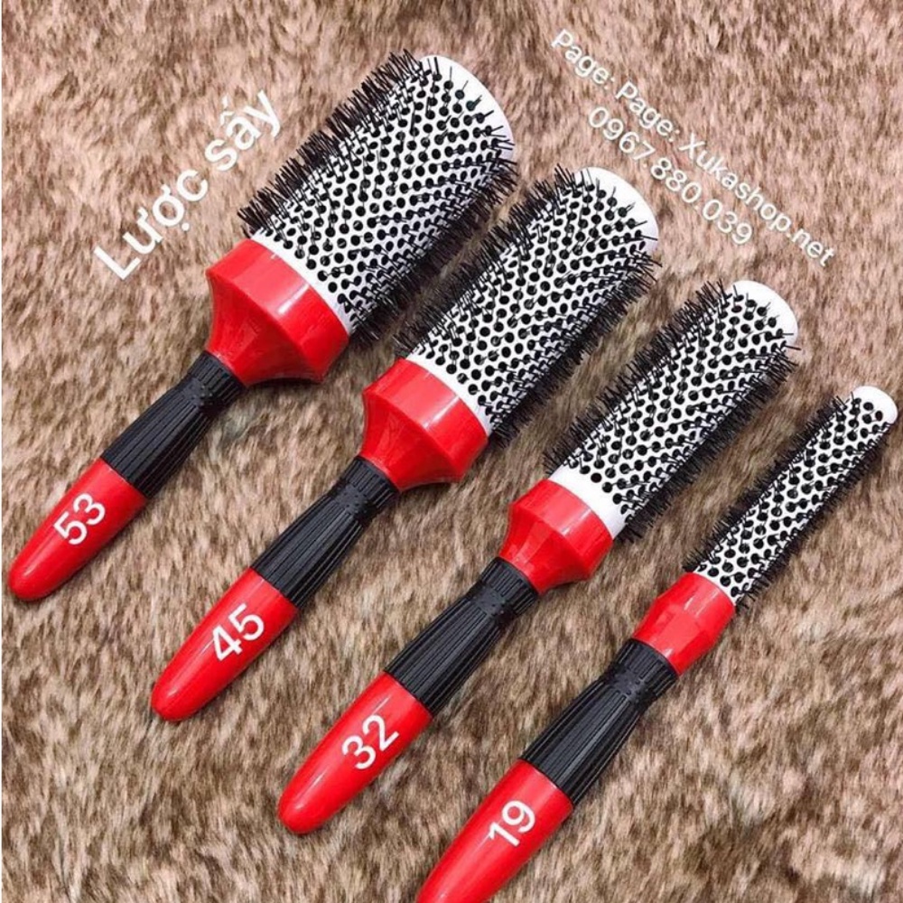 Lược tròn tạo kiểu tóc cho tóc uốn xoăn/ uốn phồng