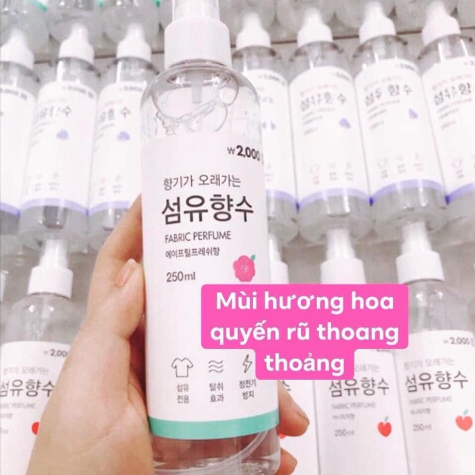 Xị thơm quần áo diệt khuẩn hương nước hoa Fabric Perfume Hàn quốc - HONGS KOREA