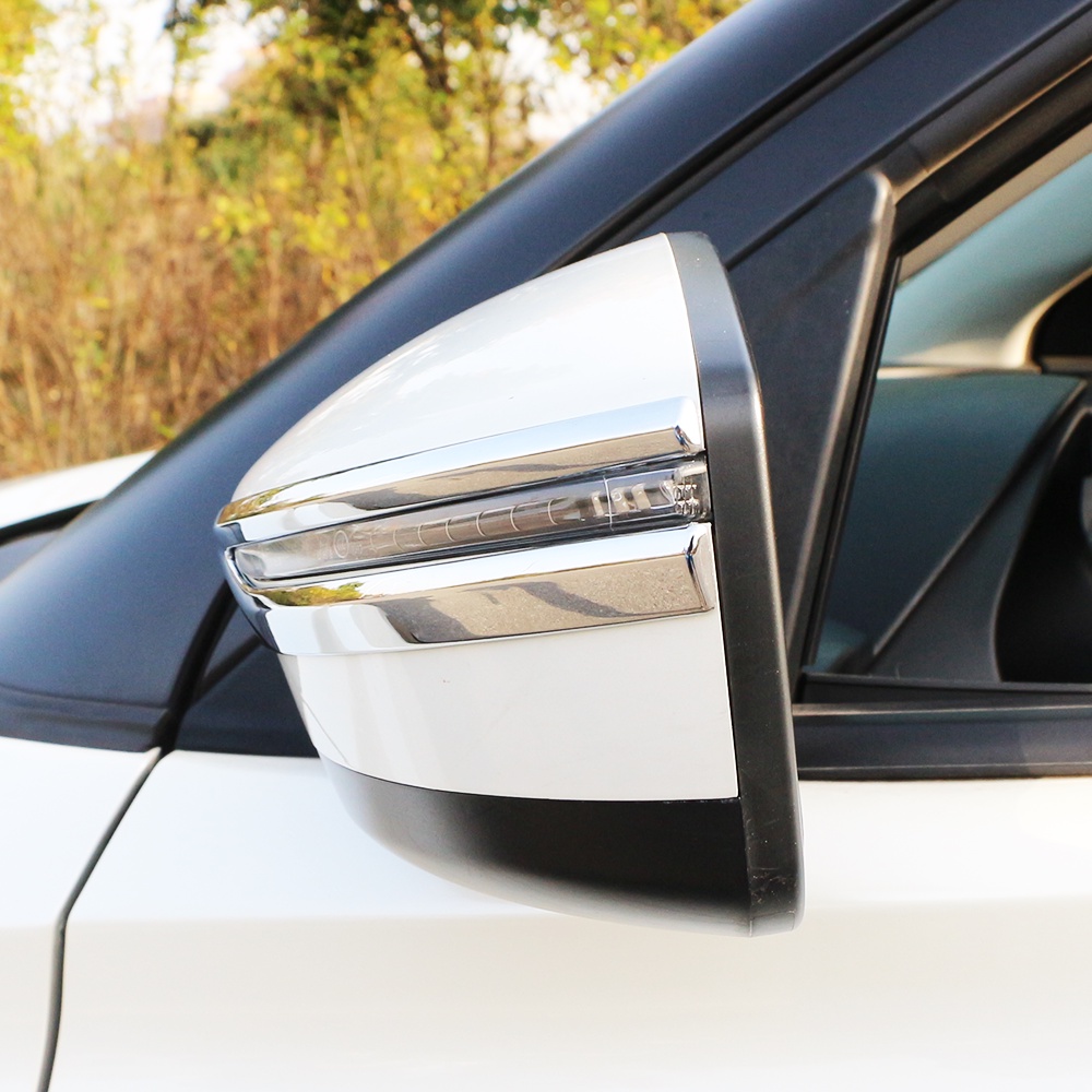 Miếng Dán Tráng Gương Chống Trầy Chất Liệu ABS Mạ Chrome Cho Nissan Kicks 2016 2017 2018 2019 2020 2021