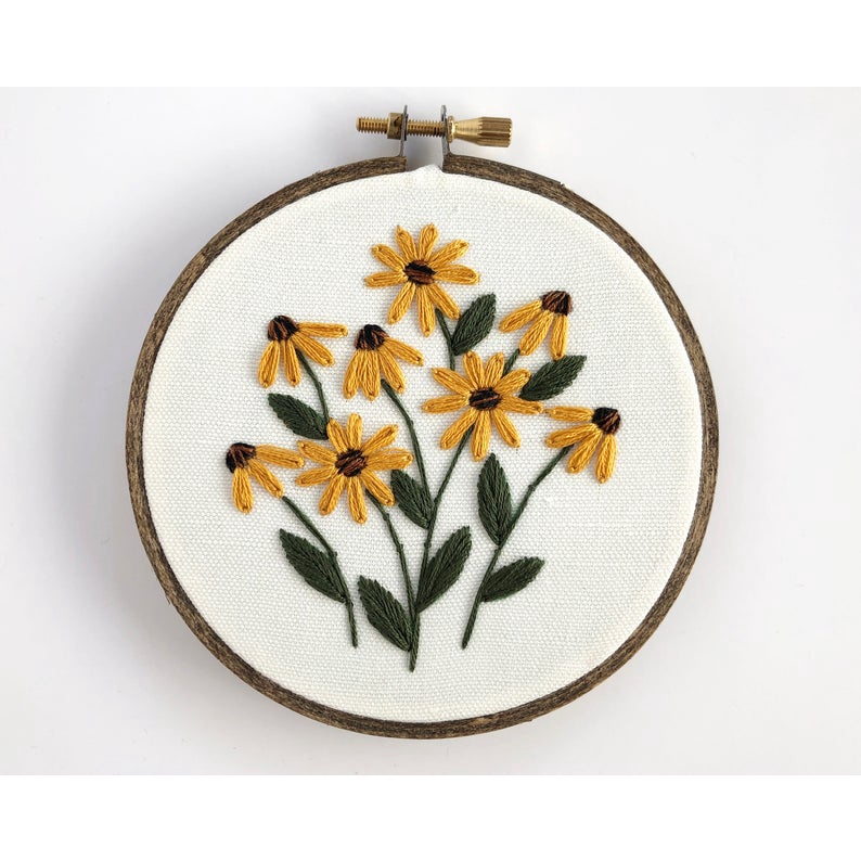 🌿DIY  nguyên liệu thêu HOA CÚC- KIT THÊU TAY  DAISY TRANG TRÍ NHÀ CỬA- BÁCH HÓA NA NA