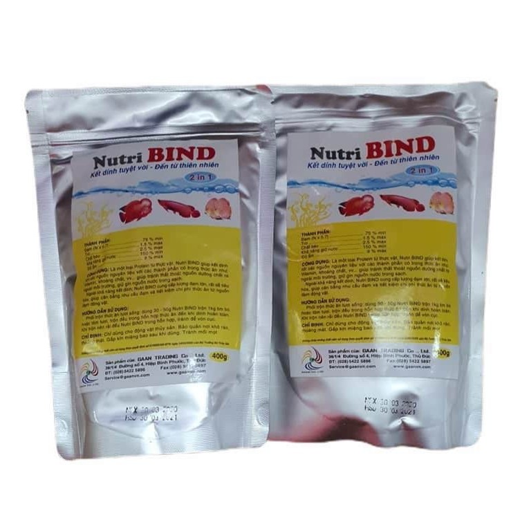 Chất kết dính Nutri Bind dạng bột (trộn Tôm - Tim Bò)