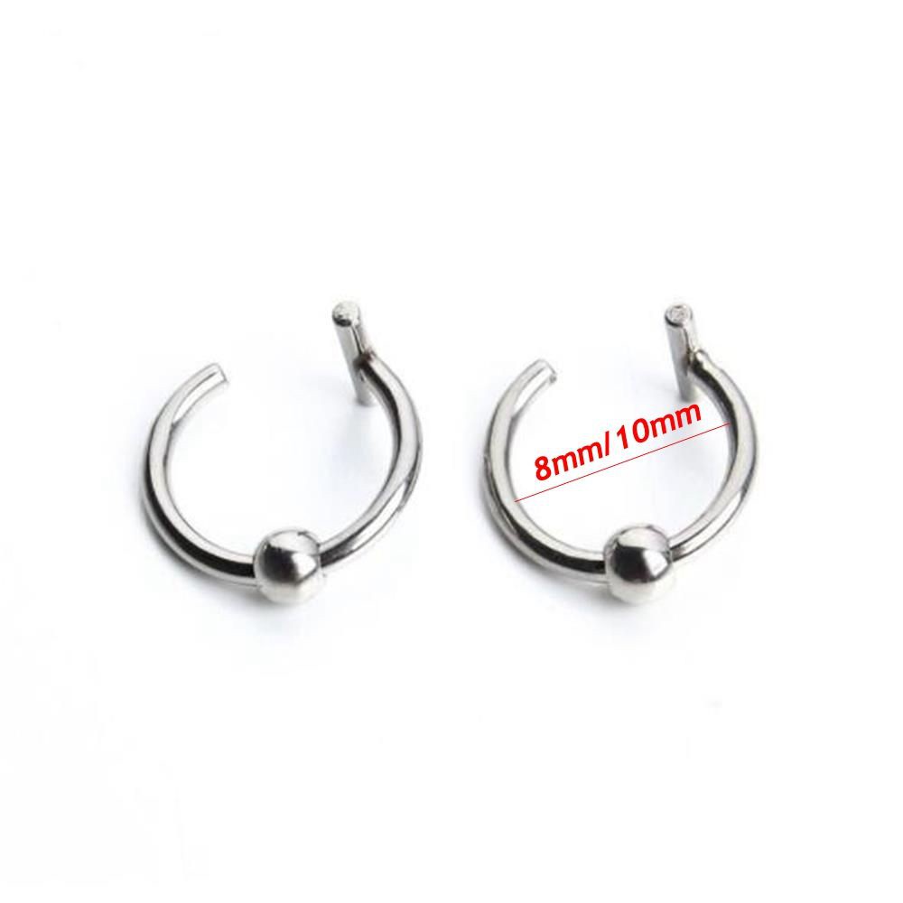 Khuyên kẹp mũi / môi nhiều màu thời trang cho nam nữ