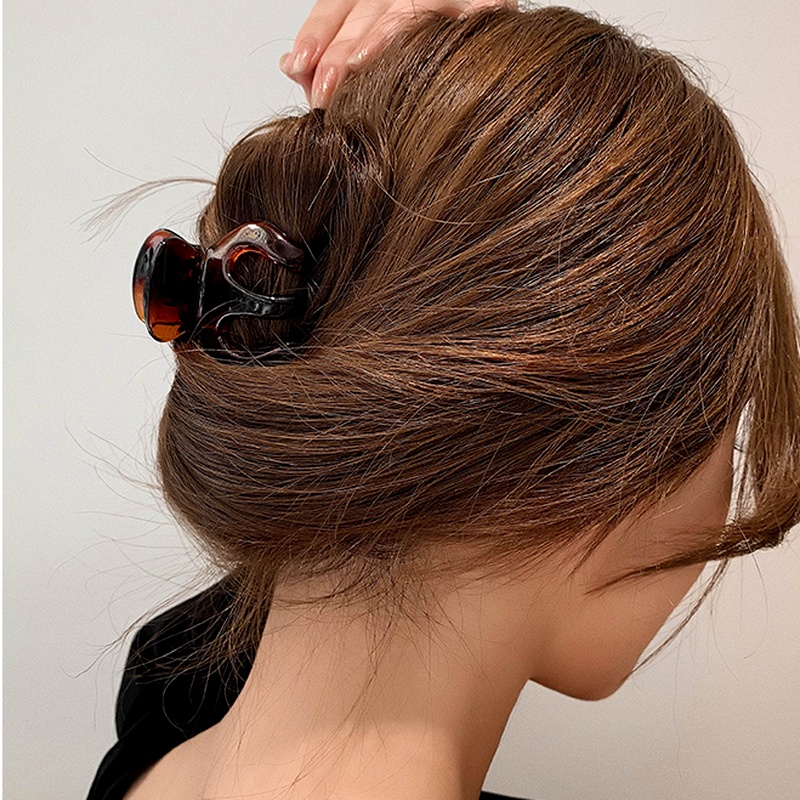 Kẹp Tóc Acrylic Hình Lục Giác Nhỏ Nhắn Xinh Xắn Thời Trang Hàn Quốc