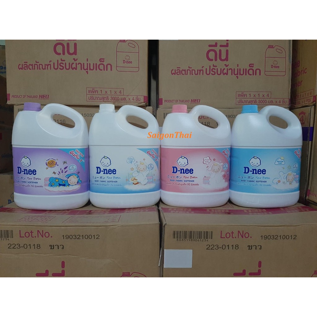 (SGT) Nước Xả Vải Dnee hàng Nội Địa Thái Lan 3000ml (3 lít)