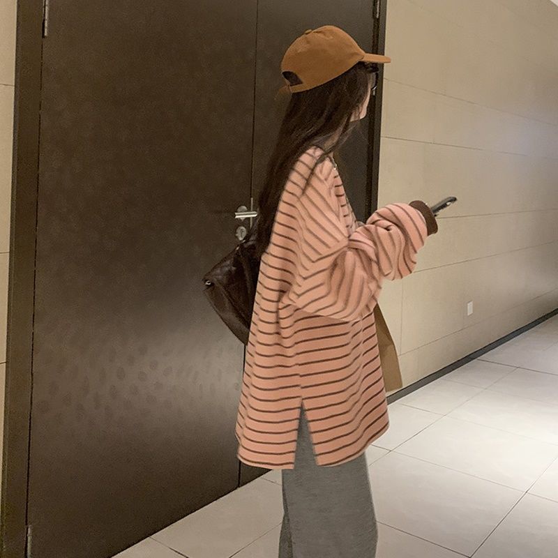 Áo Thun Dài Tay Dáng Rộng Thiết Kế Mới Thời Trang Dành Cho Mùa Thu