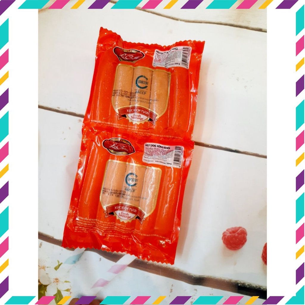 🍀Xúc Xích Ngon🍀 Xúc xích 10 cây Xúc xích Đức Lacusina (500g)