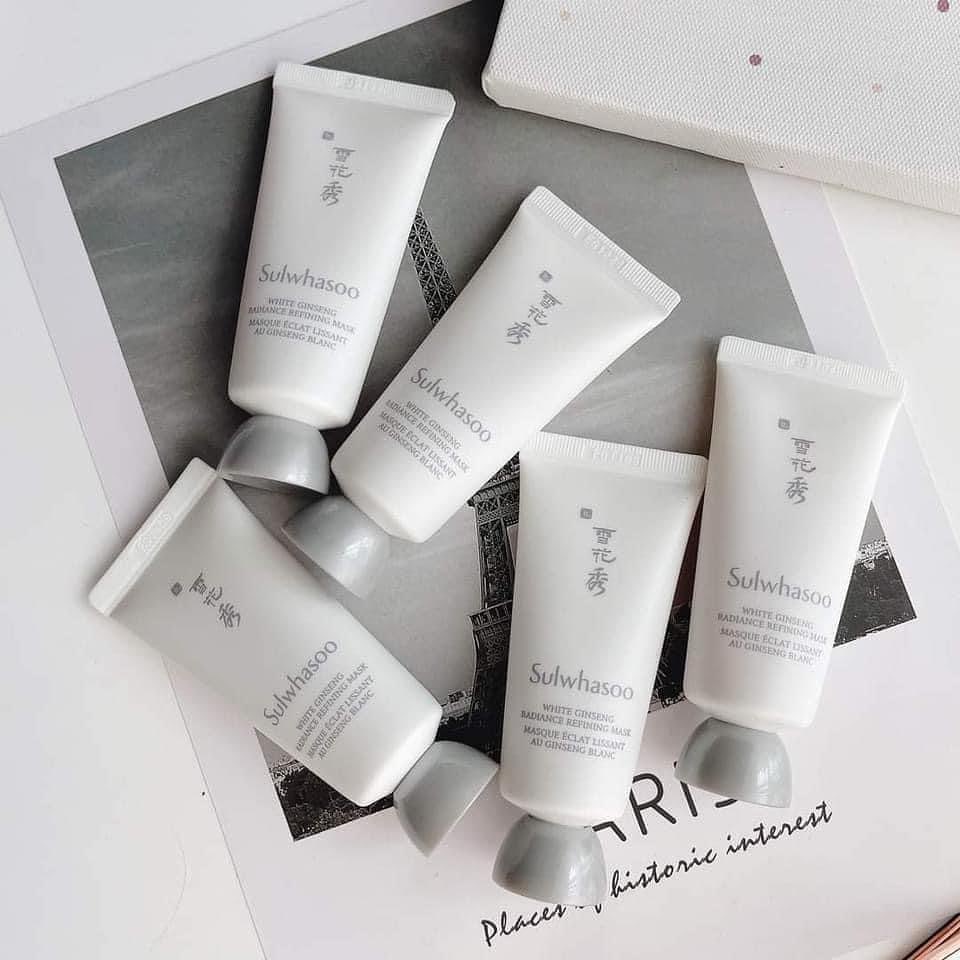 Mặt nạ bạch sâm Sulwhasoo White Ginseng Radiance Refining Mask tẩy tế bào, dưỡng trắng mịn da 35ml