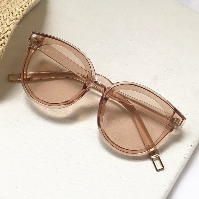 Korean Brand Designer Vintage Cat Eye Women Sunglasses Oversized Female Eyewear