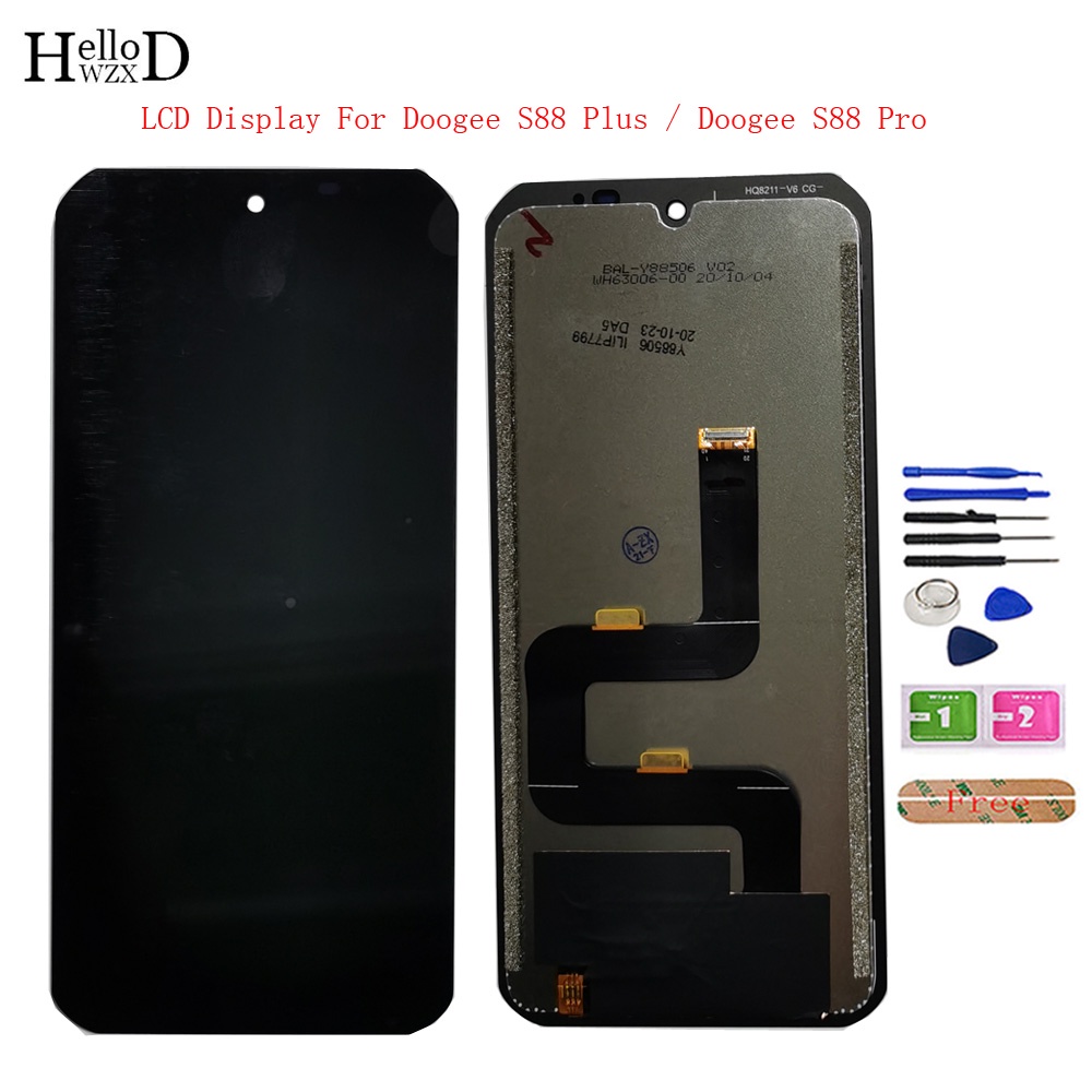 6.3 '' Doogee S88 Plus Màn Hình LCD Bộ Số Hóa Bảng Điều Khiển Lắp Ráp Màn Hình Cảm Ứng Cho Doogee S8