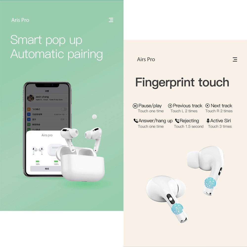 ✅COD✅TWS Airs pro 3 Tai nghe bluetooth không dây có mic i13 có hộp sạc màu macaron inpods 13 nút cảm ứng