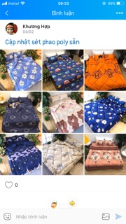 Chăn phao poly cotton 