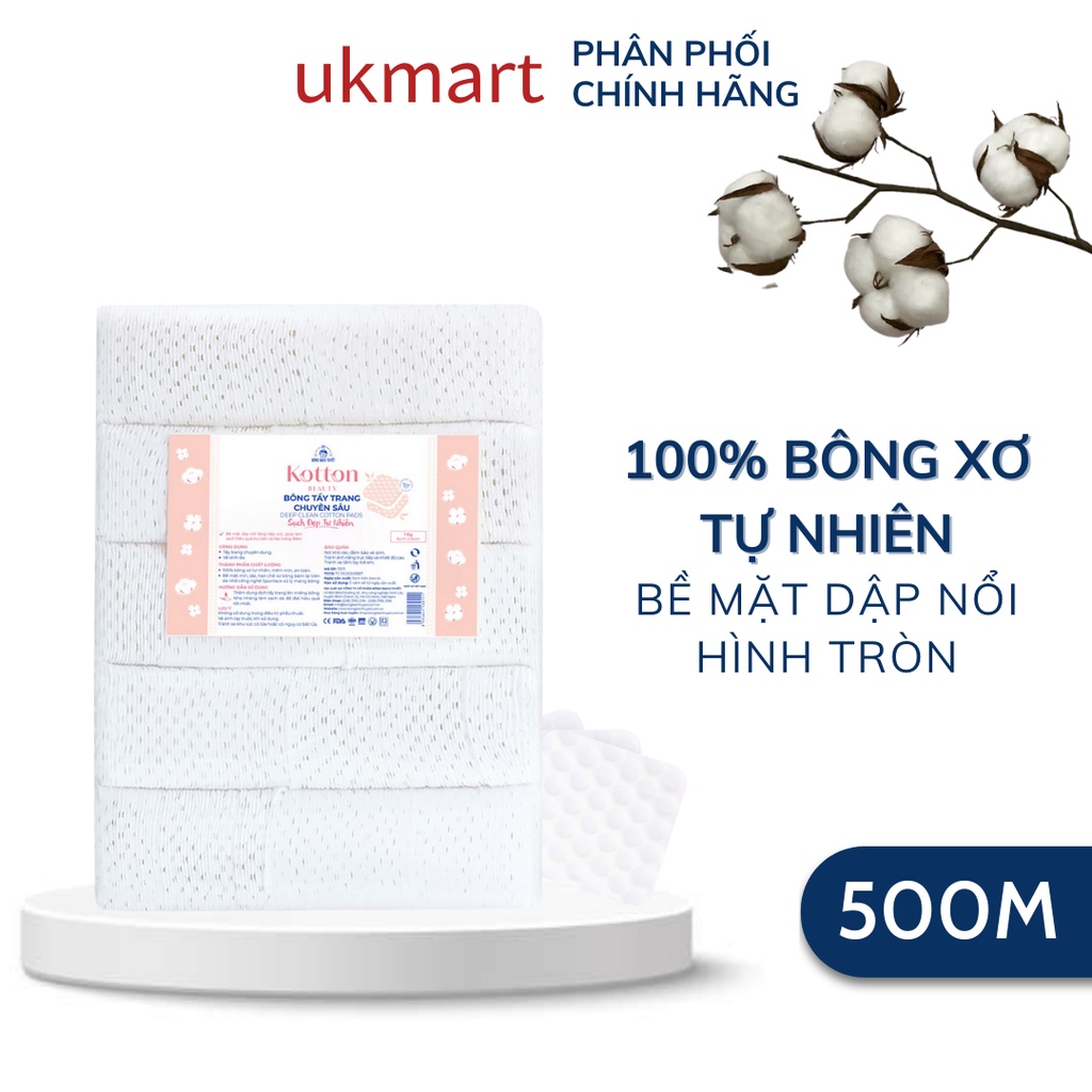Bông Tẩy Trang Bạch Tuyết Chuyên Sâu Kotton Beauty