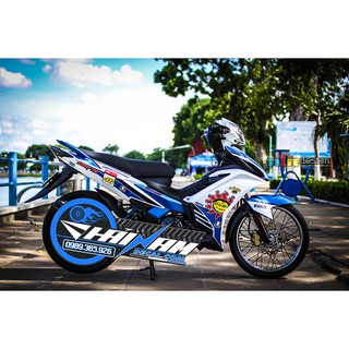 Tem trùm xanh trắng   cho Exciter 135
