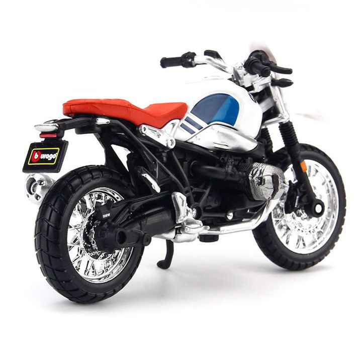 Mô hình moto BMW R Nine T Urban GS tỉ lệ 1:18 Burago