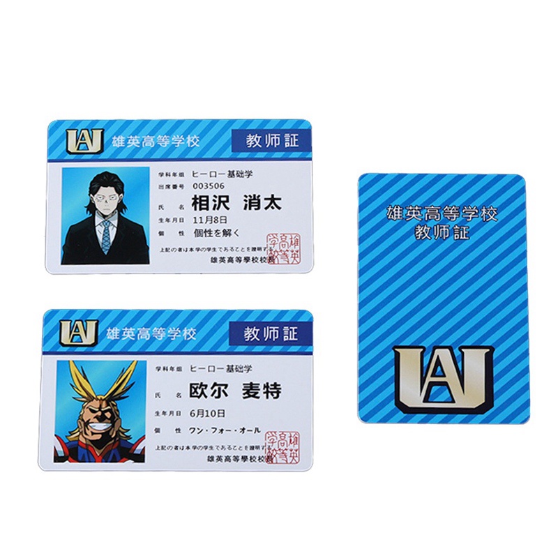 Thẻ sưu tập bằng polypropylene hình Anime My Hero Academia cho học sinh