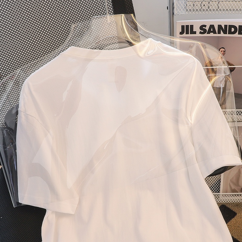 NRVP Áo thun tay ngắn cổ tròn 100% cotton thời trang phong cách Hàn Quốc cho nữ