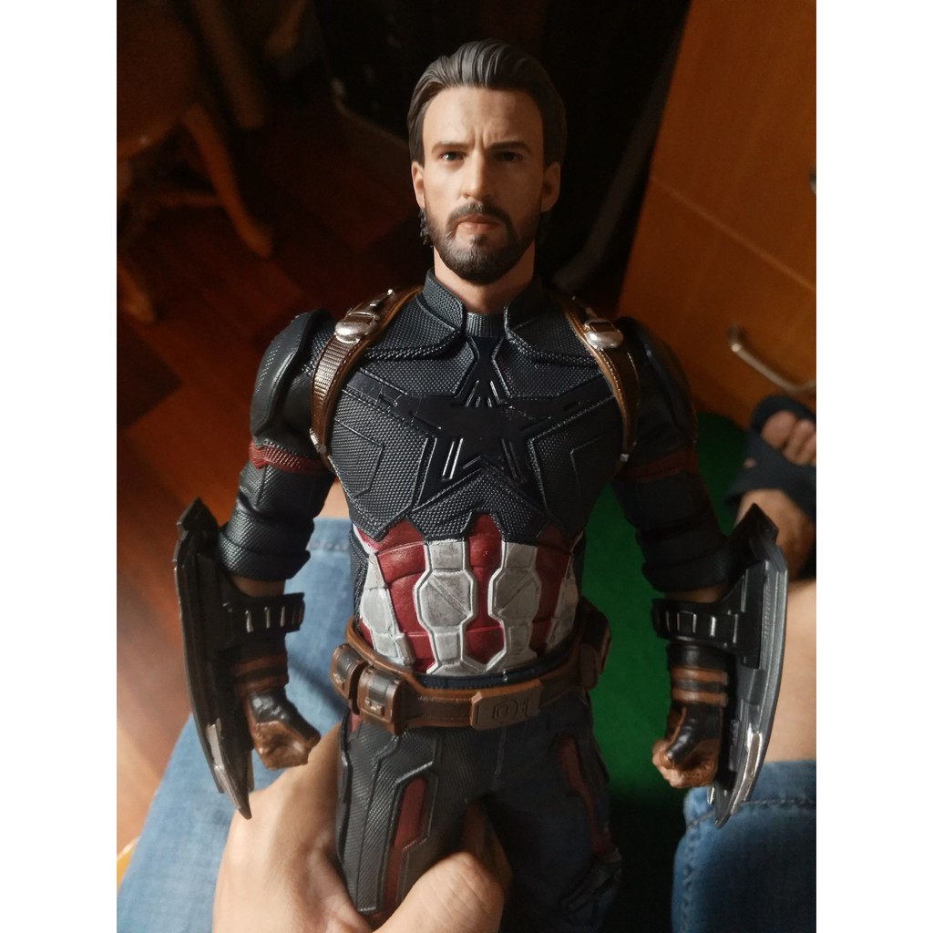 Mô hình Tượng tĩnh Cap râu - Captain America infinity war empire toys, crazy toys - Avengers