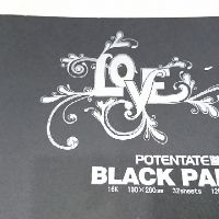 Sổ Giấy Đen Fabriano / Potentate Nhiều Kích Cỡ size B5/A4/A3 ♥