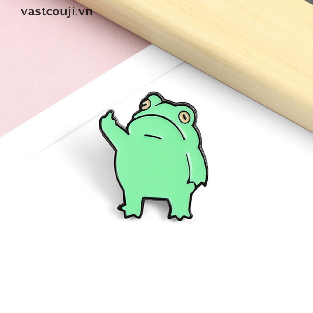 1 Trâm Cài Áo Hình Chú Ếch Nhỏ Dễ Thương Sáng Tạo