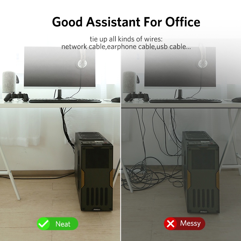 Dây dán Velcro dài 1M - 5M tiện dụng bản 1.5mm - 20 mm Ugreen 70110 70111 60483 60484 60485 40356 LP124