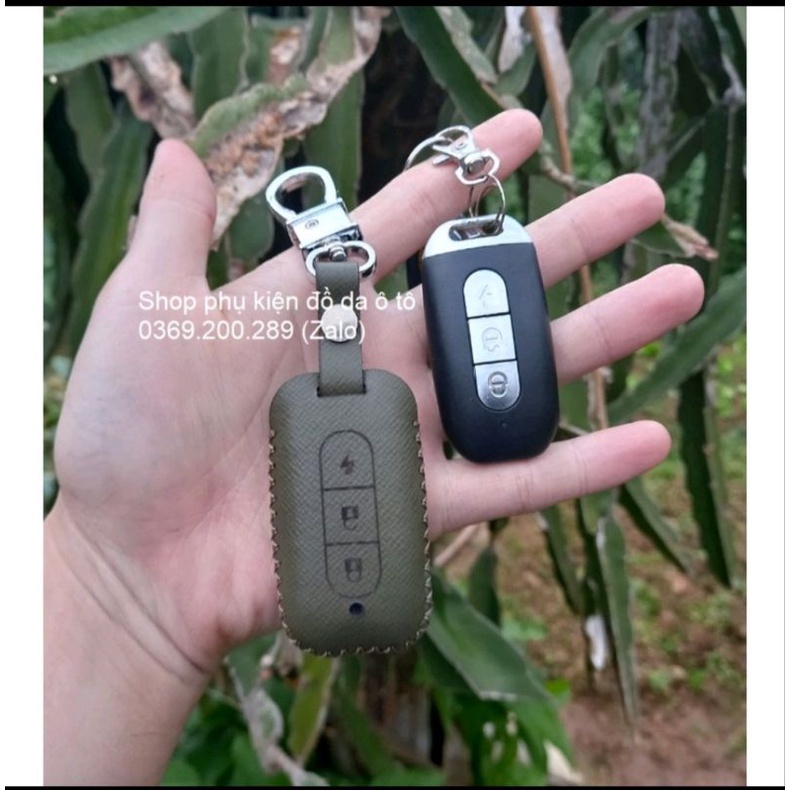 Bao da chìa khóa xe điện Vinfast Klara A2 a2 ,Feliz,Vf Felix bằng da bò