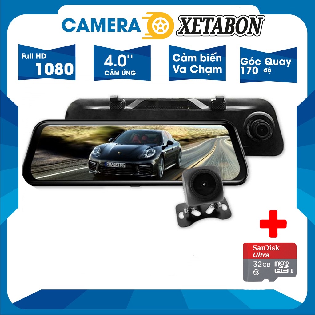 Camera Hành Trình Tràn viền X10 -Full HD 2 cam trước sau Hỗ Trợ Quay Đêm Cực Nét - Bảo Hành 1 Đổi 1 Trong 12 Tháng