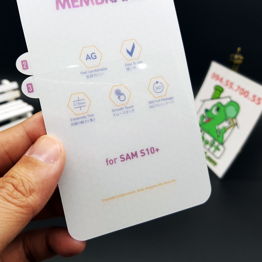 [Mặt Trước-Ảnh Thật] Dán Dẻo PPF Samsung S10 Plus Cường Lực Trong/ Nhám