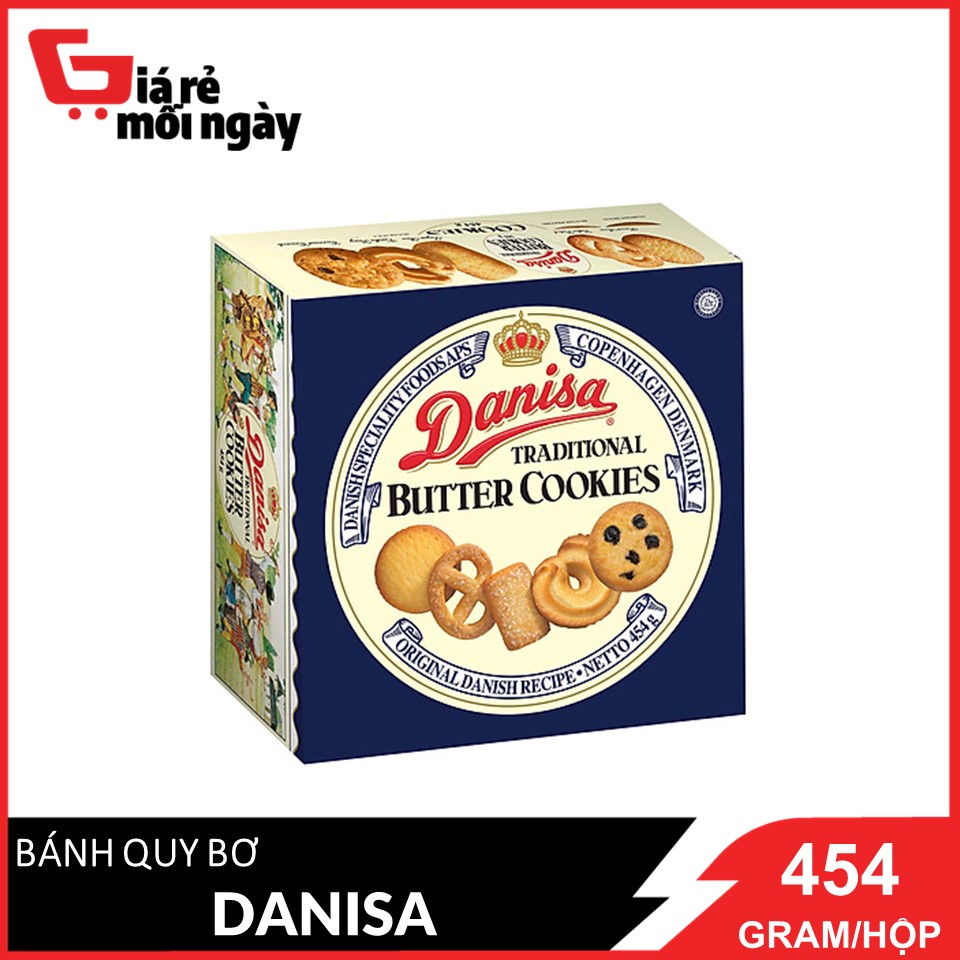 Bánh quy bơ Danisa Size trung Hộp 454g (date mới)