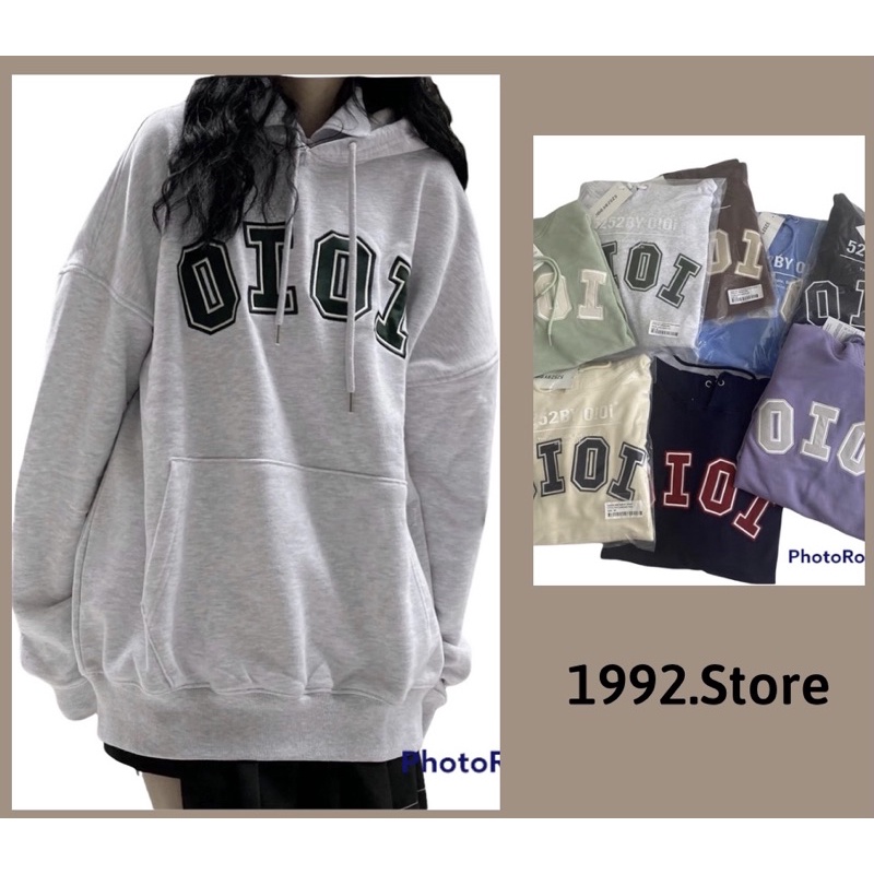 Áo Hoodie Oioi PEONYB Nữ [FREESHIP] 🌸 Sweater form rộng tay bồng chất nỉ ngoại màu pastel đẹp cá tính Ulzzang 🌸 | BigBuy360 - bigbuy360.vn