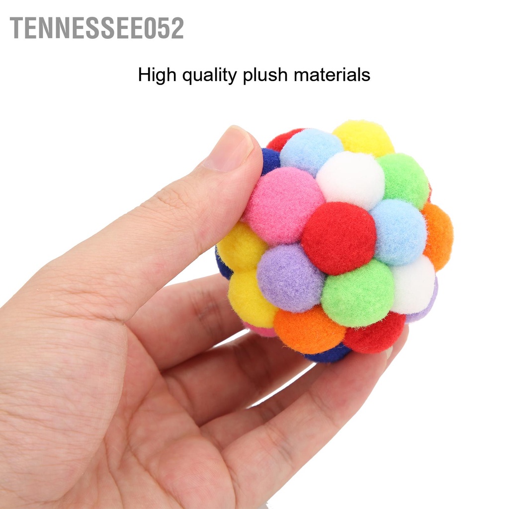 Bóng Đồ Chơi Mềm Có Chuông Nhiều Màu Sắc Cho Mèo Cưng